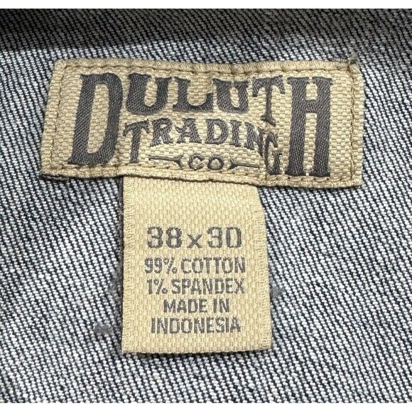 DULUTH TRADING CO. MEN'S SIZE 38X30 FLEX BALLROOM RELAXED FIT CARPENTER JEANS - Picture 5 of 9